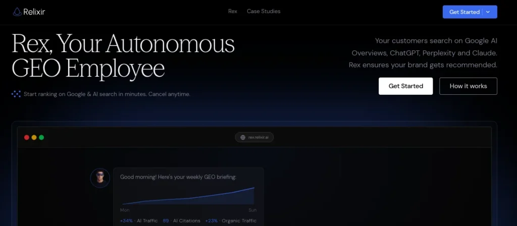Relixir focuses on automation and content gap analysis rather than just reporting. If you manage a large content library and need help identifying what's missing, this platform takes a different approach worth considering.