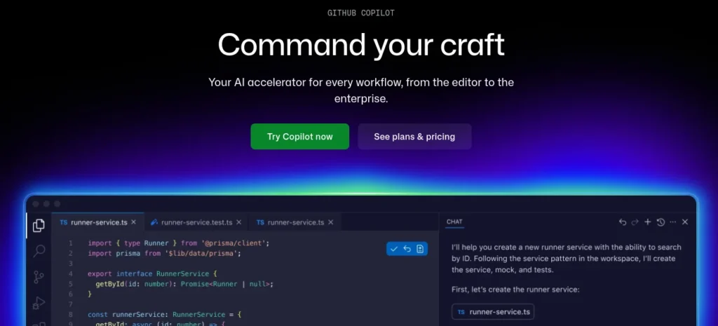 GitHub Copilot interface inside a code editor suggesting complete code lines and functions for a college computer science programming assignment
