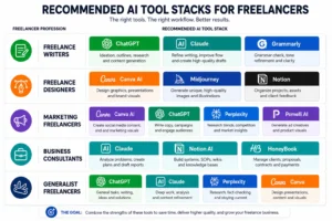 AI Tool Stacks for Different Freelance Professions AI Tool Stacks for Different Freelance Professions