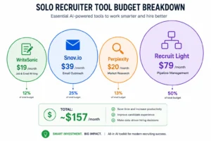 Solo Recruiter Tool Stack Budget Breakdown Under $160/Month