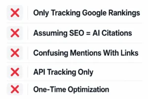 5 Common Mistakes That Ruin AI Search Visibility 5 Common Mistakes That Ruin AI Search Visibility
