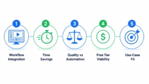 Five Testing Criteria for AI Video Editing Software Five Testing Criteria for AI Video Editing Software
