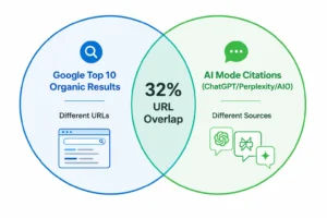 Traditional SEO vs AI Search URL Overlap Analysis Traditional SEO vs AI Search URL Overlap Analysis
